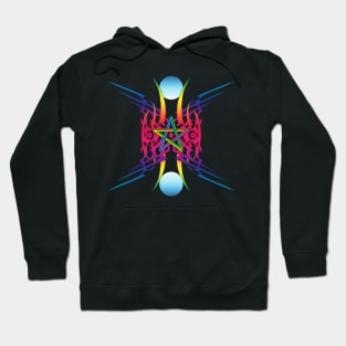 Electric Star in Color Hoodie